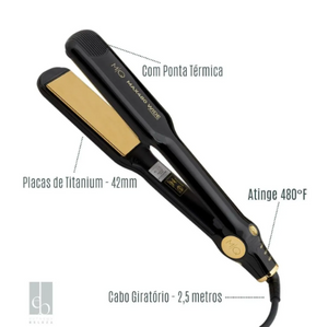 Secador de pelo Venus de 2400 W y alisador de pelo Max480 Wide Mq,