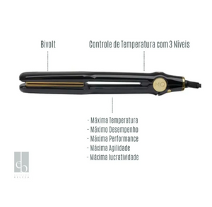 Secador de pelo Venus de 2400 W y alisador de pelo Max480 Wide Mq,