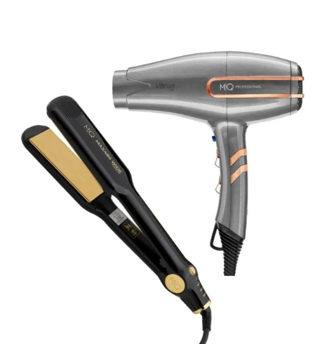Secador de pelo Venus de 2400 W y alisador de pelo Max480 Wide Mq,